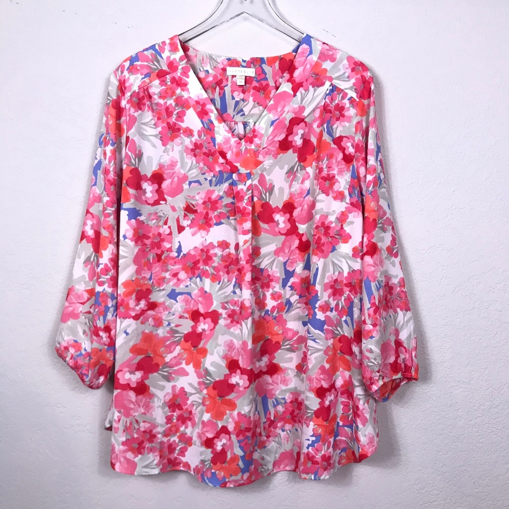 Marybelle Popover Blouse Top Long Sleeve Sz 2X